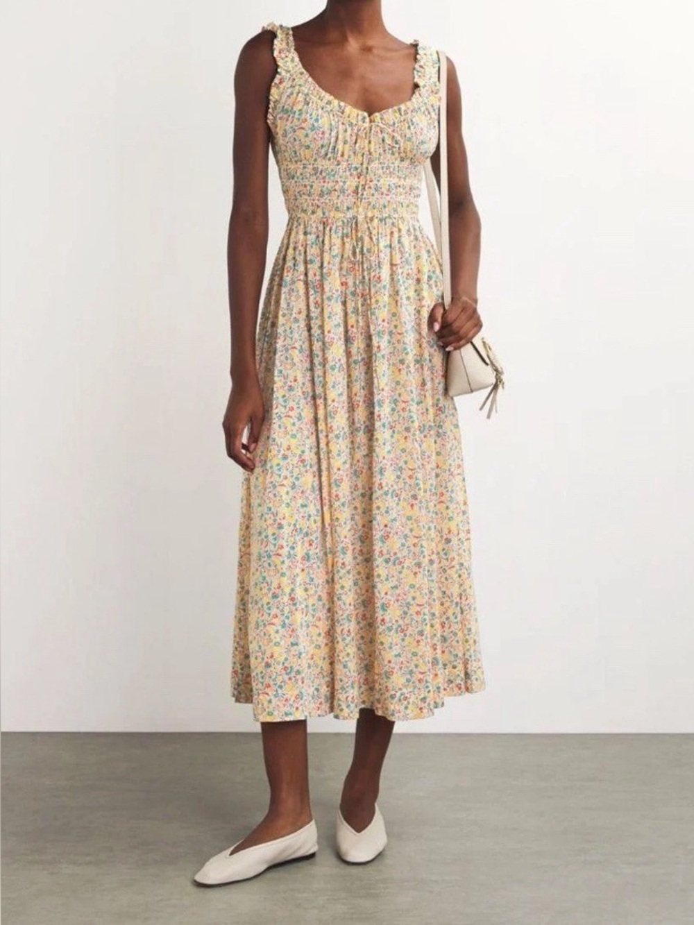Doen Emmaretta cotton maxi dress in wild clover floral